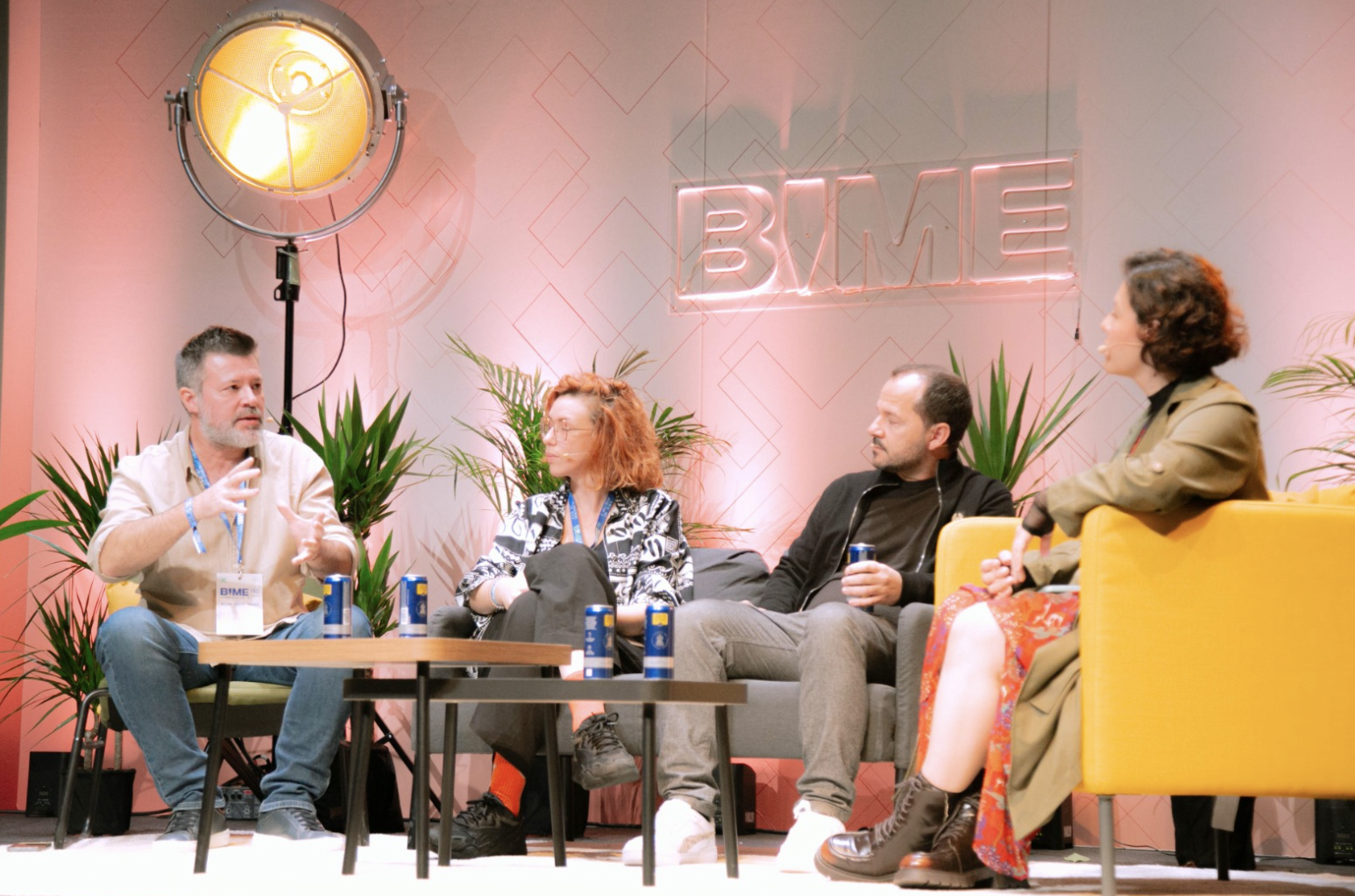 Héctor de Miguel, Laia Bonet, Ángel Martín y María Cuestas en BIME Pro. Foto: @silviamaidagan